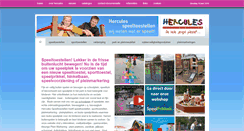 Desktop Screenshot of herculesspeeltoestellen.nl